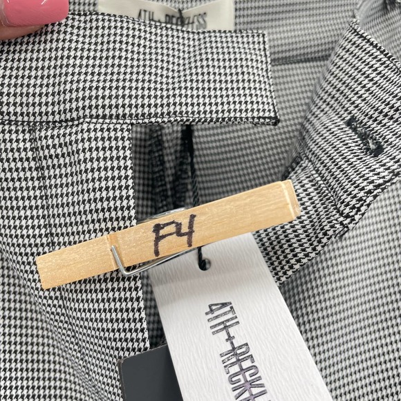 4th & Reckless Women Houndstooth Pattern Trouser Pants - Picture 9 of 9
